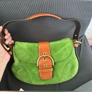 Early 2000’s Coach suede purse (almost new condition)
